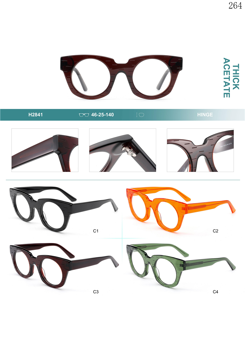 Dachuan Optical H2841 China Supplier Thick Frame Acetate Eyewear Frames Marcos De Anteojos